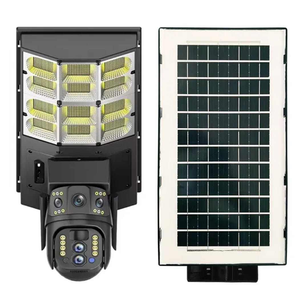 XA01 Solar Street Light with V380 4G WiFi 10X Dual-lens Monitoring HD Camera, Memory:No SD Card