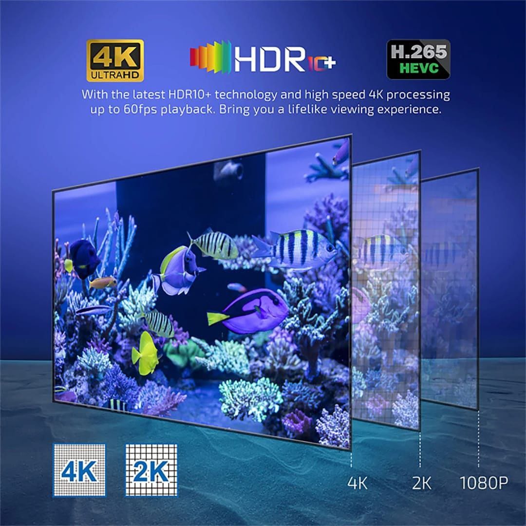V96Q MY TV 4k Android TV Box Android 13.0 4GB+32GB with Remote Dual Band WIFI Amlogic S905 IPTV Smart Set Top Box