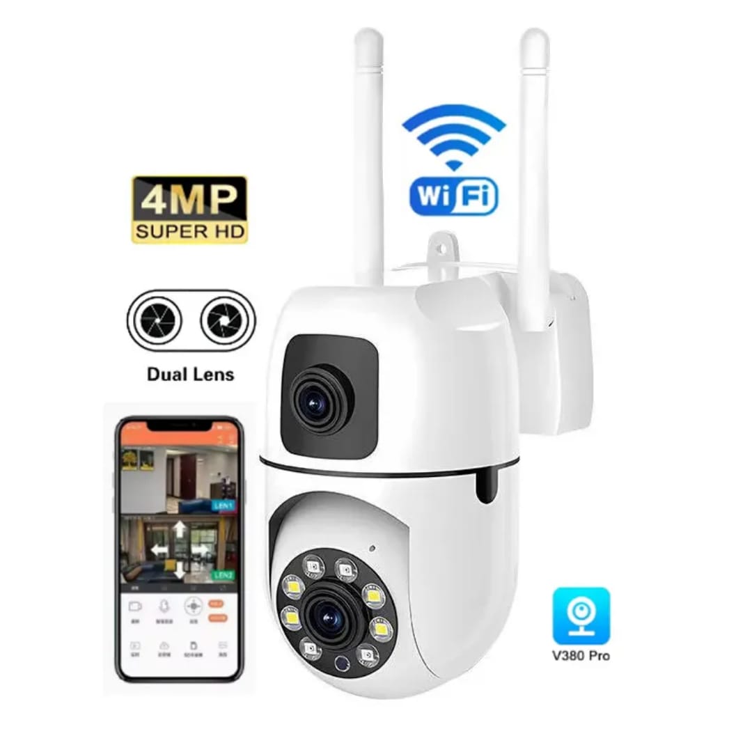 V380 Pro Dual Lens Security CCTV Network Camera Motion Detection 2MP/4MP WIFI Indoor Camera
