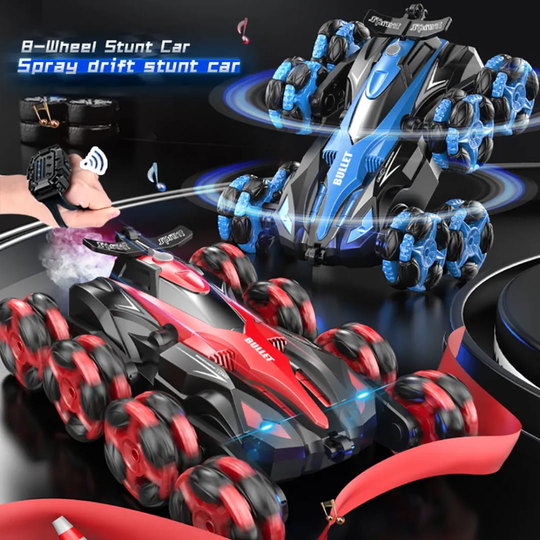 8WD 2.4 G Remote-Controlled Drifting Stunt car, Gesture Sensing with Music and Lighting Drifting Car