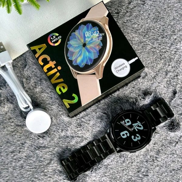 Active-2 2.5D Curve HD Amoled Display Smartwatch, Heart Sensor With Real Time Monitor, Bluetooth Calling