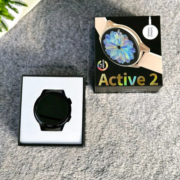 Active-2 2.5D Curve HD Amoled Display Smartwatch, Heart Sensor With Real Time Monitor, Bluetooth Calling