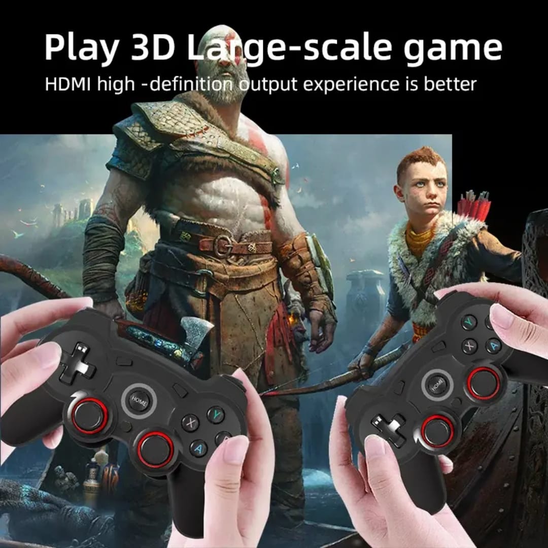 GD 30 4K Wireless Gamestick With 35000+ 3D Games And 2.4g Wireless Double Controller - 64 GB