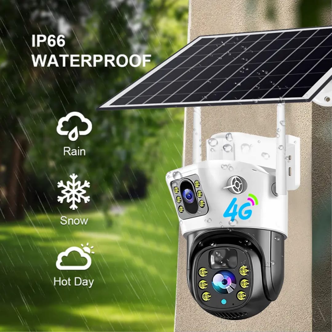 V380 4G Sim 8MP 4K PTZ Dual Lens IP 10x Zoom 4G Outdoor Camera AI Human Detection Smart Home Security CCTV Video Camera