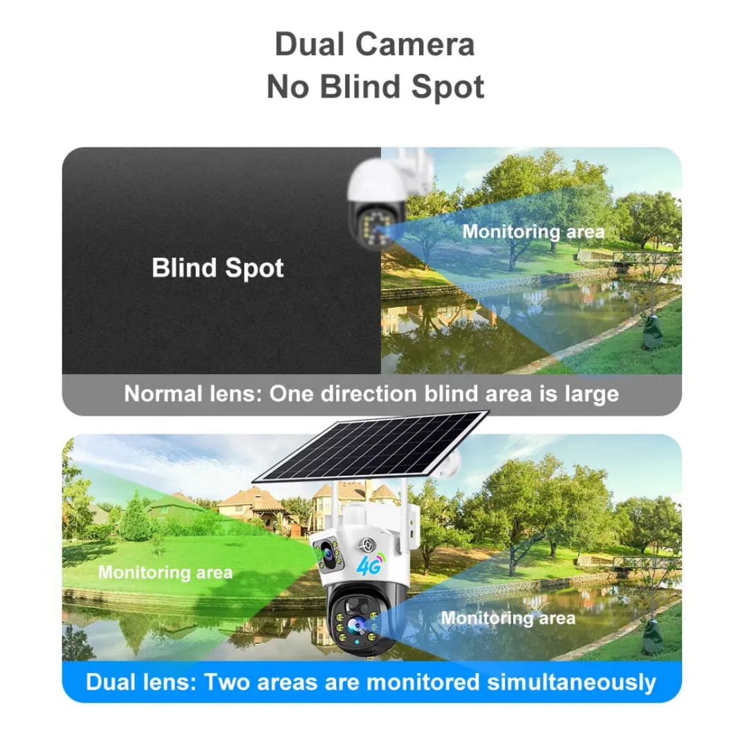 V380 4G Sim 8MP 4K PTZ Dual Lens IP 10x Zoom 4G Outdoor Camera AI Human Detection Smart Home Security CCTV Video Camera