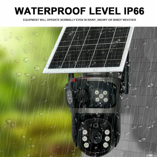 4G 4k V380 Pro Solar Monitor 360 Degree Mobile Phone Remote Outdoor High Definition Battery Camera Solar Ptz 4g Camera