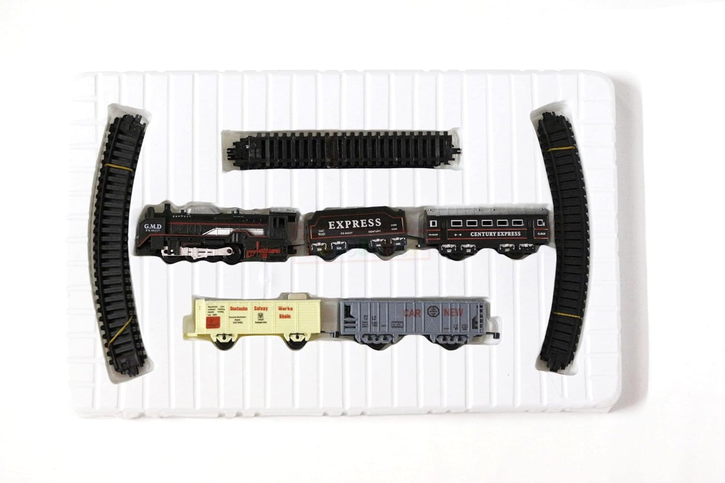 Electric Toy Train Set with Track for Kids 19 Pieces | Battery Operated with Sound and Lights