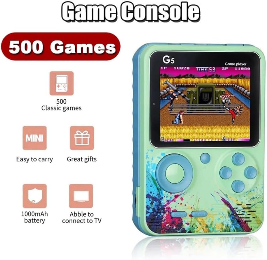 G5 500 in 1 Retro Game Box, Handheld Classical Game PAD