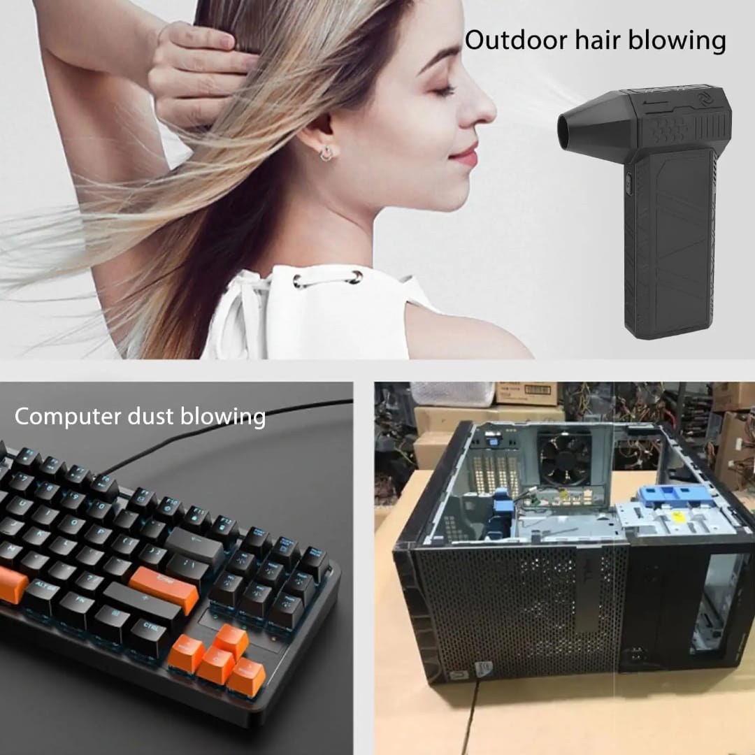 Mini Jet Blower, 130000 RPM Cordless Super Jet Dry Blower, Mini Turbo Jet Fan Air Blower