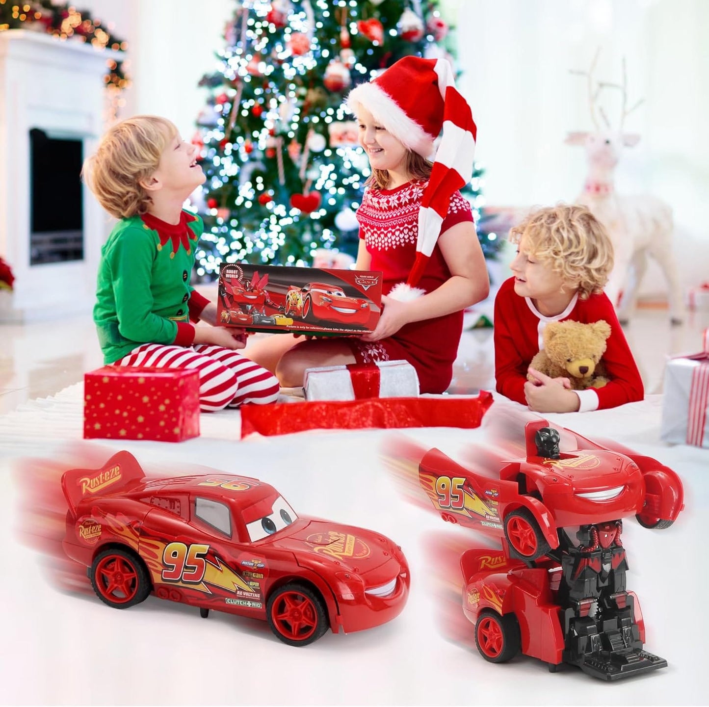 McQueen Transform Robot Remote Control Car - RC Cars Deformation Car Model Toy