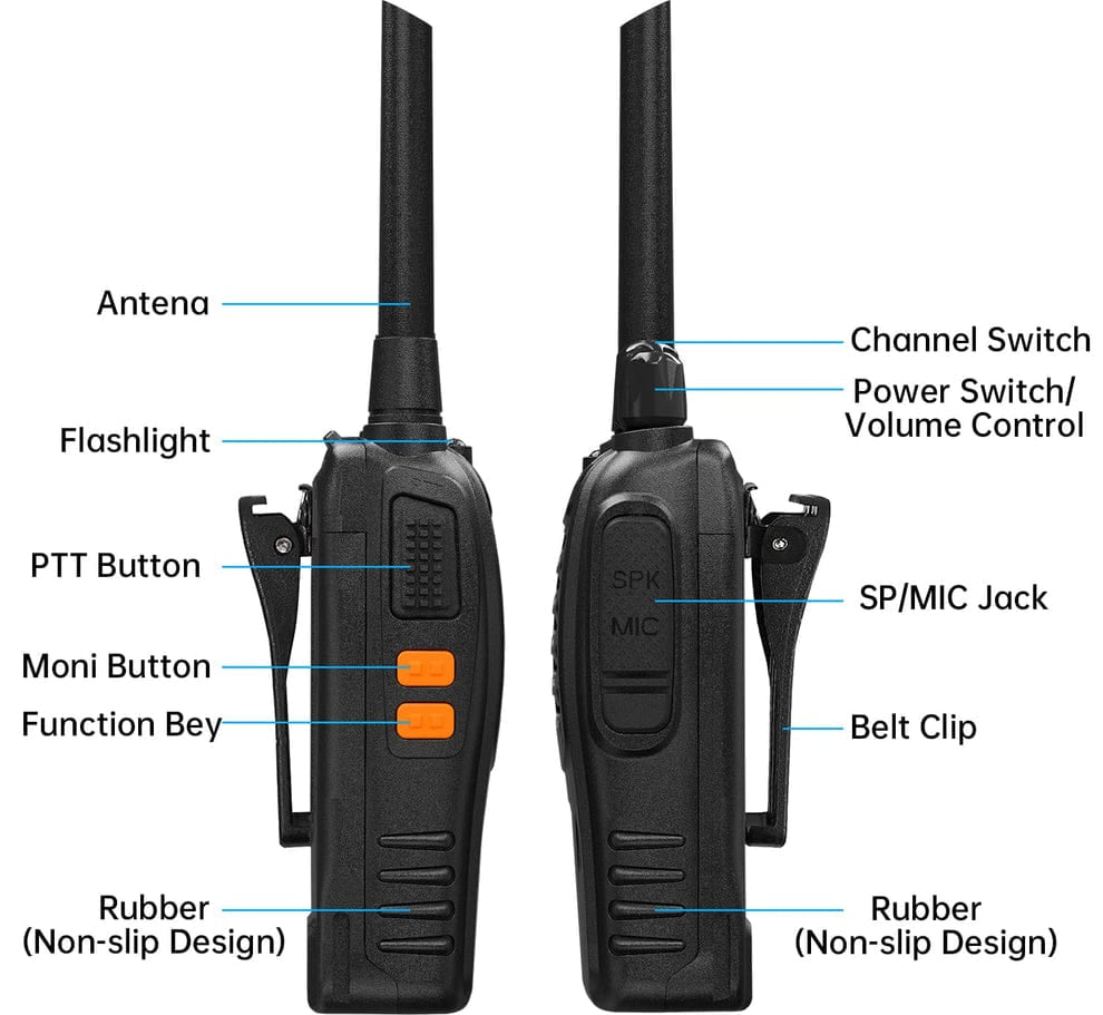 Baofeng (2pcs Pack) BF-888S Walkie Talkie 2 Way Radio Long Range 16CH UHF 400-470MHZ