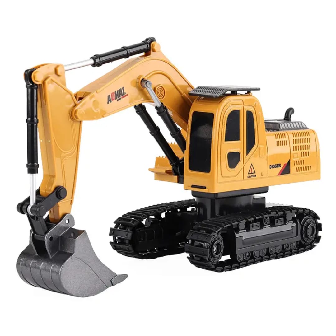 Remote Control Excavator RC Diggers for Boys Girls, 9 Channel Fully Functional Excavator Toy