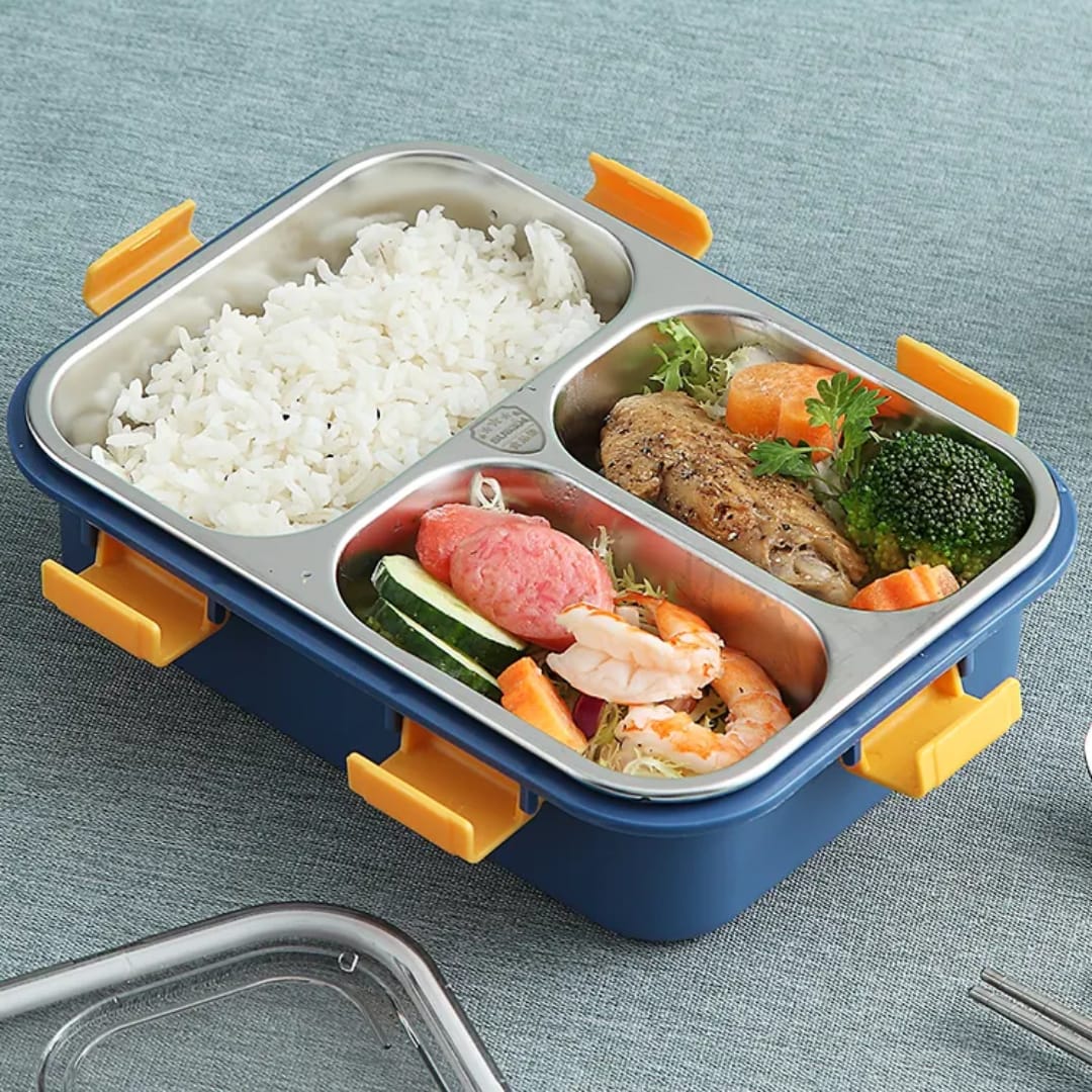 Bento Lunch Box, Children's Lunch Box, Toddler Lunch Box with Fork & Spoon