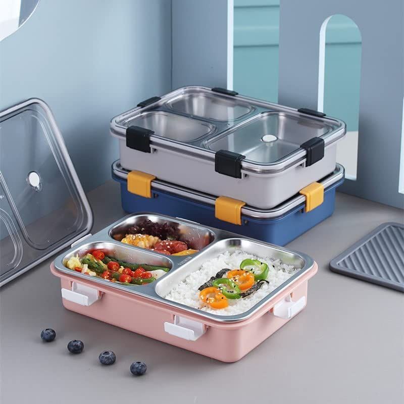 Bento Lunch Box, Children's Lunch Box, Toddler Lunch Box with Fork & Spoon