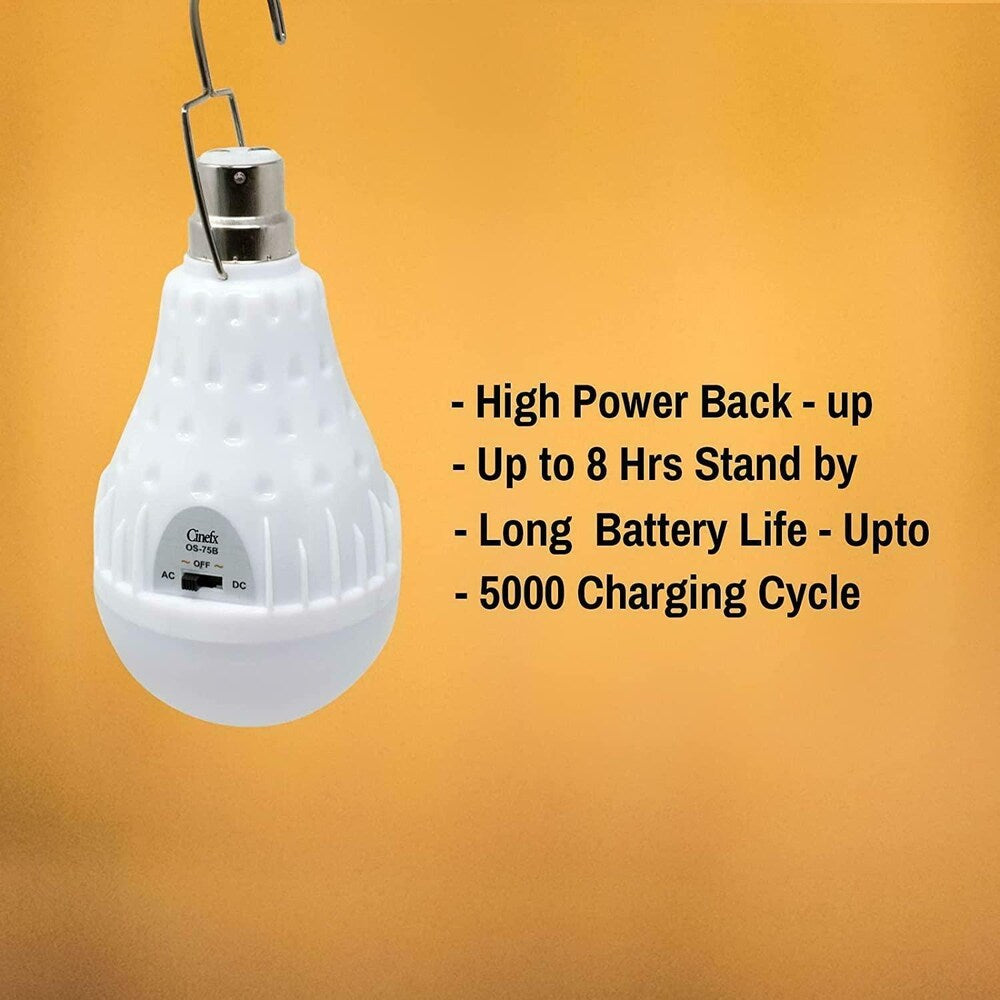 OSRING Premium Rechargeable LED BULB (25 Watt) 8 Hour Standby With Hanging Clip