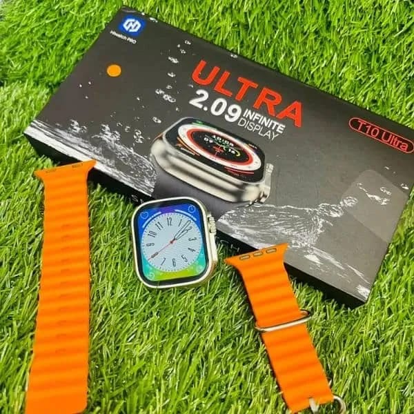 T10 Ultra 2.09 Infinite Display Wireless Charger Smartwatch