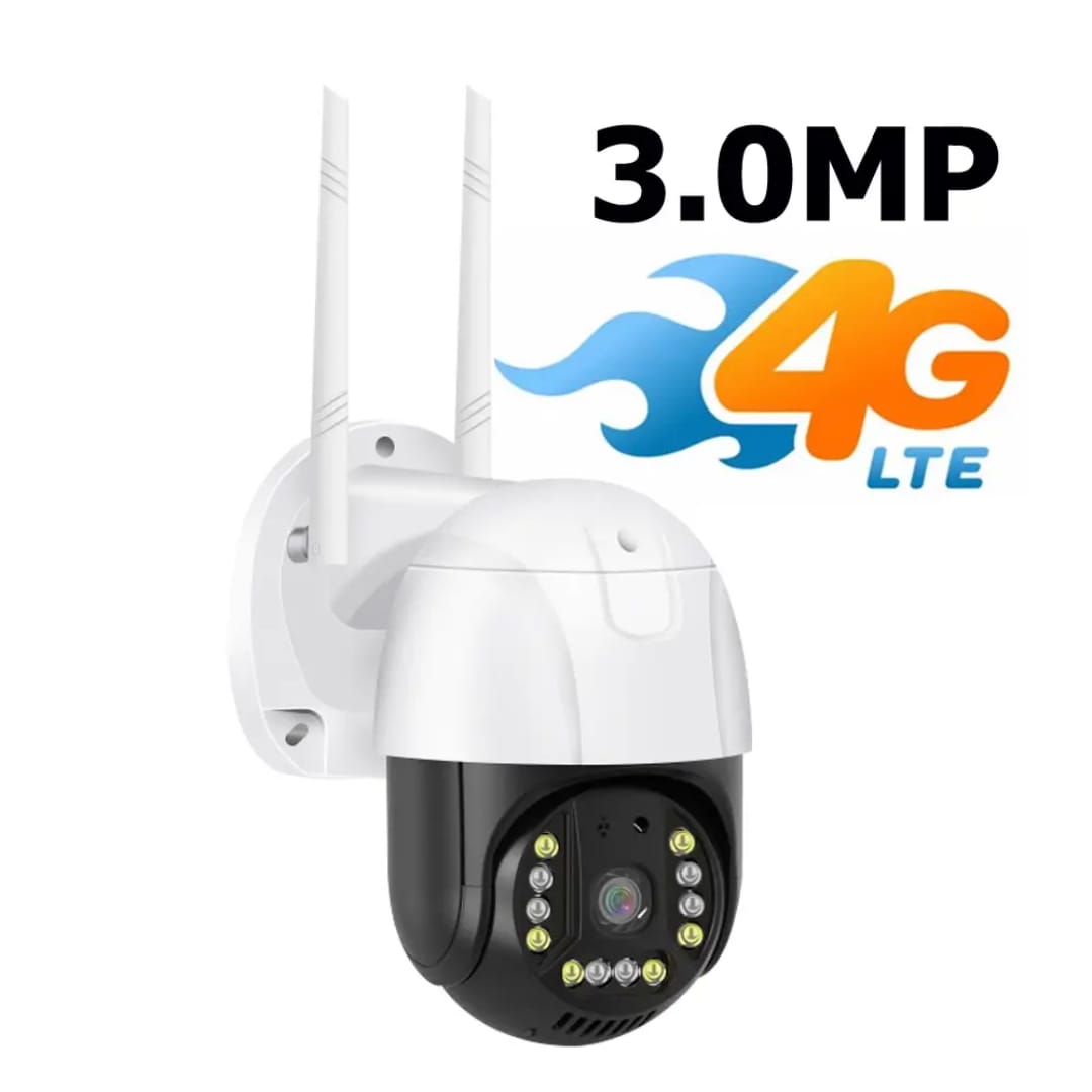4G Sim Support PTZ 5MP White LEDs Auto Tracking | Motion Detection | Two-Way Audio | 355° | Color Night Vision