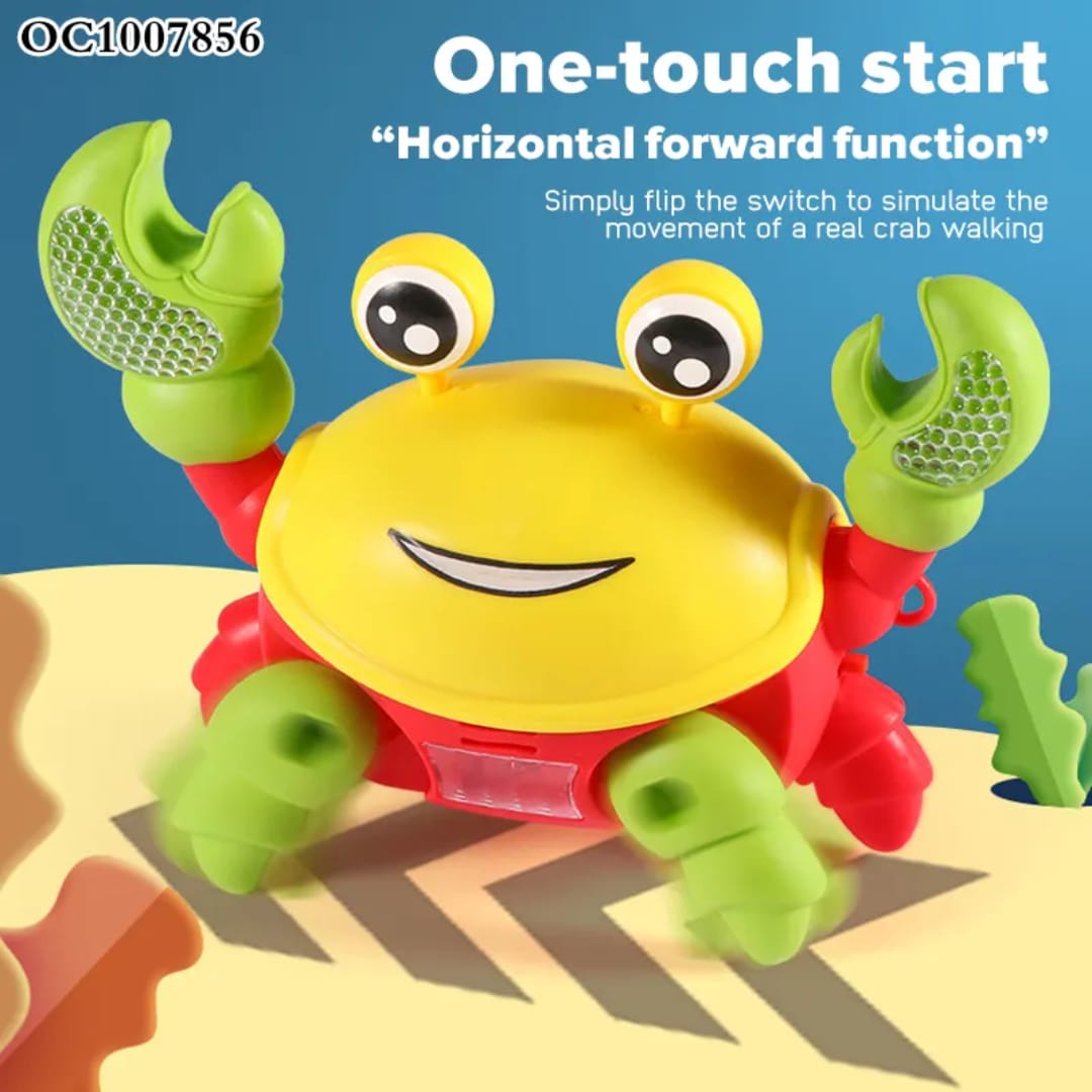 Crab Baby Toy Crawling with Music and LED Light