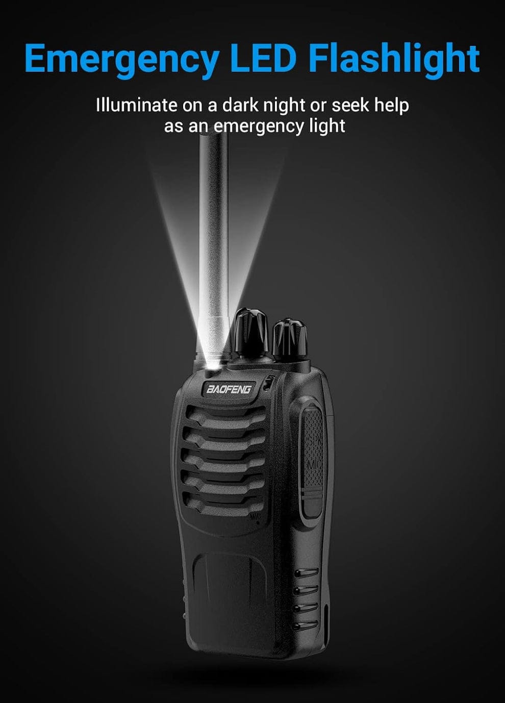 Baofeng (2pcs Pack) BF-888S Walkie Talkie 2 Way Radio Long Range 16CH UHF 400-470MHZ