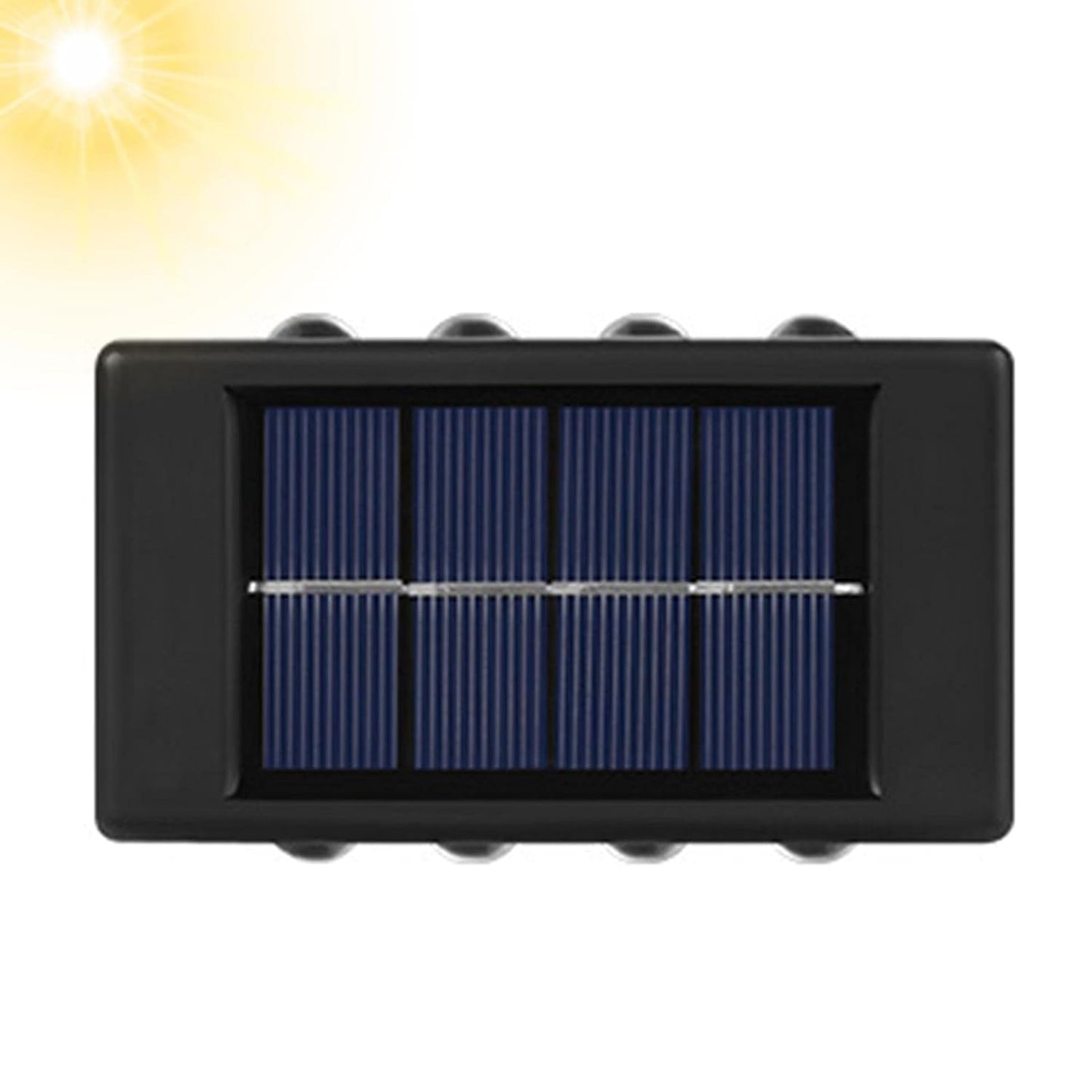 8 Led (Pack of 2) Solar Outdoor Lighting Wall Mount - Outdoor Wall Lights - Waterproof Solar Lamp, Outdoor Spotlight