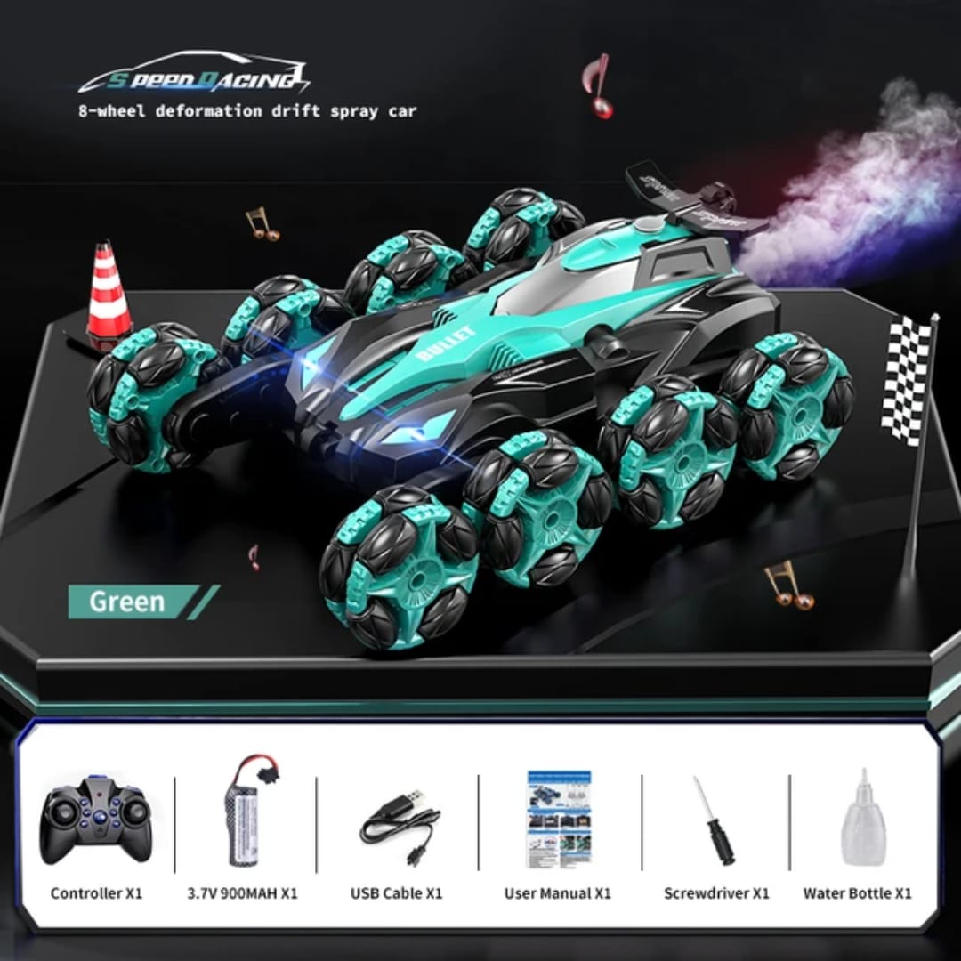 8WD 2.4 G Remote-Controlled Drifting Stunt car, Gesture Sensing with Music and Lighting Drifting Car