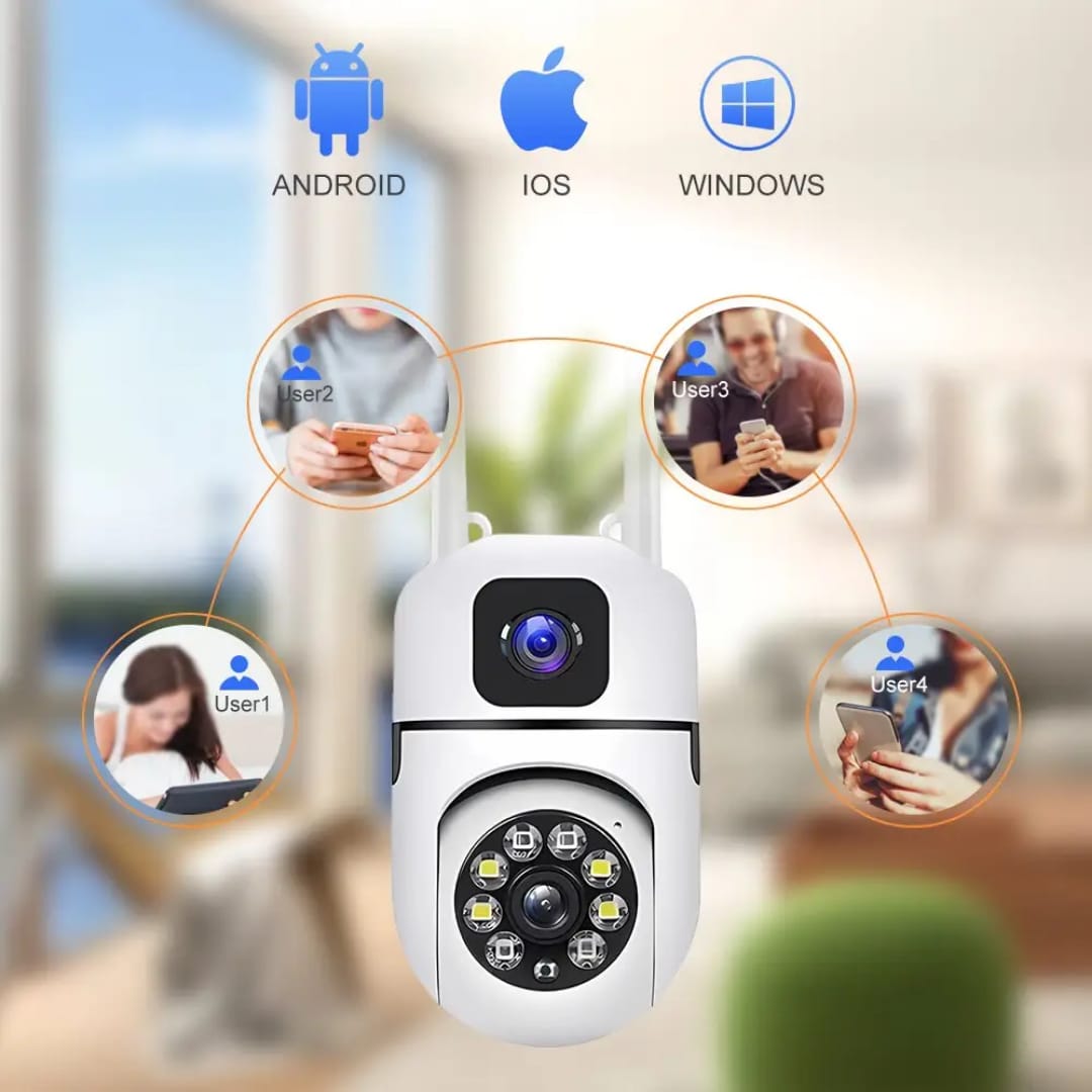 V380 Pro Dual Lens Security CCTV Network Camera Motion Detection 2MP/4MP WIFI Indoor Camera