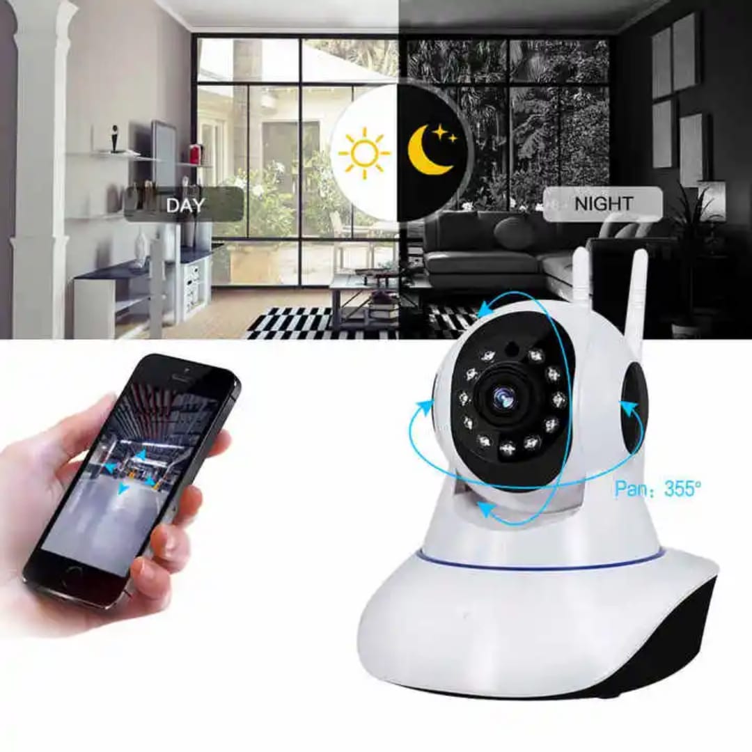 V380 FullHD Pan Tilt  Indoor IP Camera WIFI CCTV Camera with Lan Port