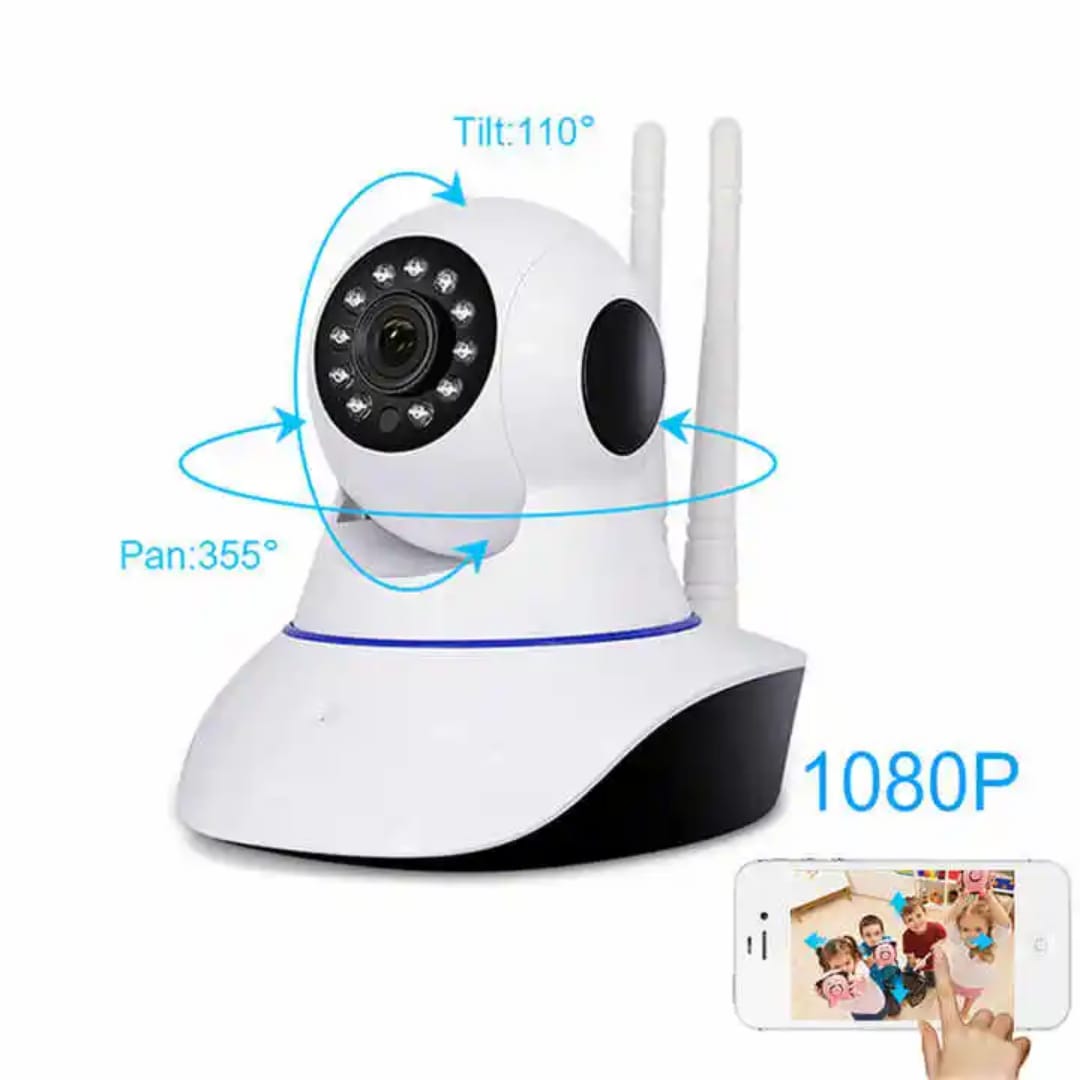 V380 FullHD Pan Tilt  Indoor IP Camera WIFI CCTV Camera with Lan Port