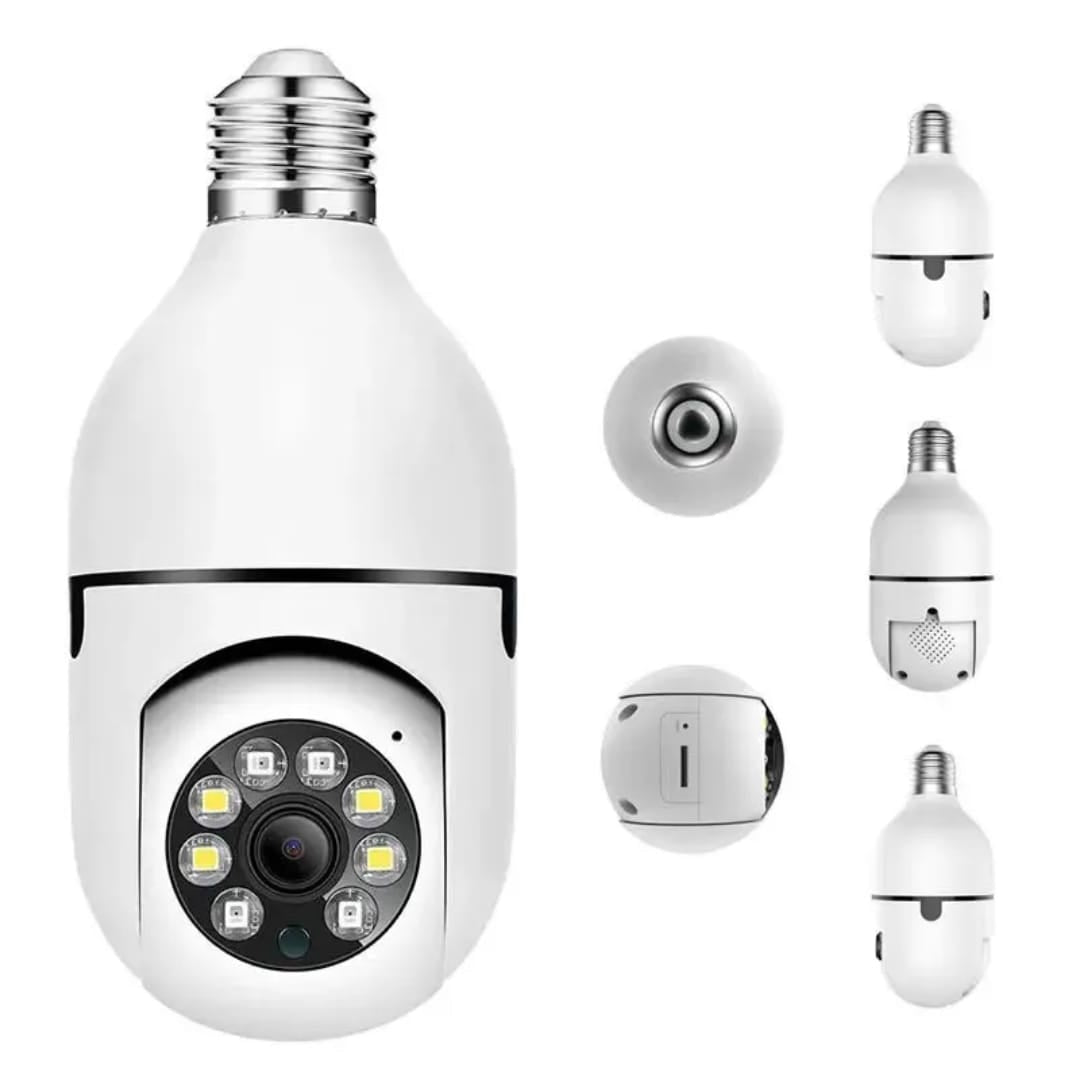 V380 WiFi 1080P Night Vision Wireless 360 Degree CCTV Security Light 360 Panoramic Bulb Camera
