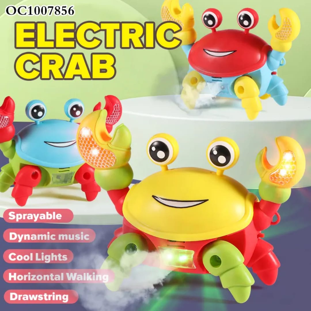 Crab Baby Toy Crawling with Music and LED Light