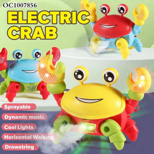 Crab Baby Toy Crawling with Music and LED Light
