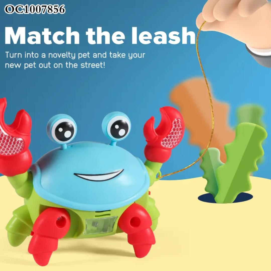 Crab Baby Toy Crawling with Music and LED Light