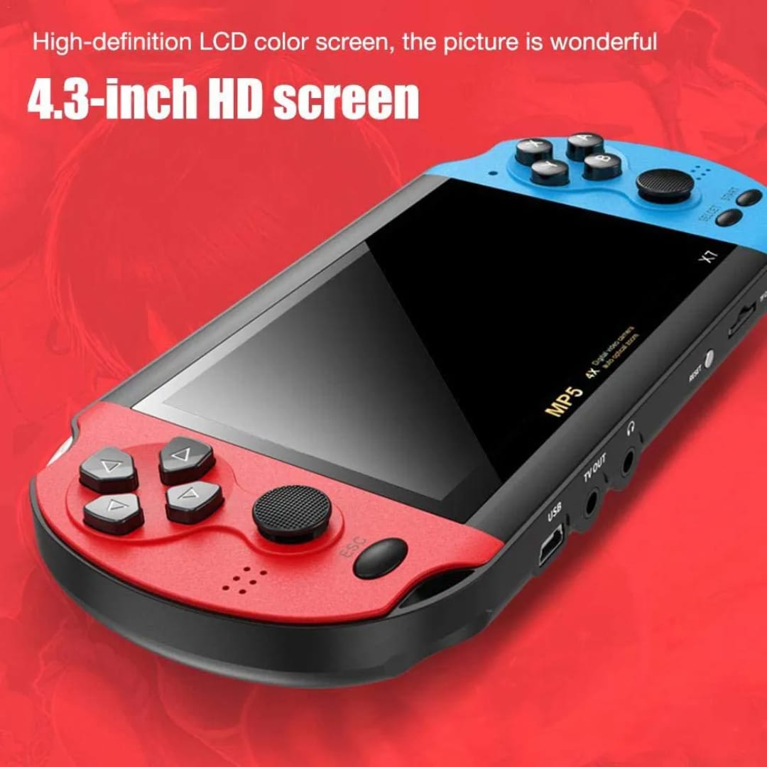 X7 Plus 4.3-inch 8GB Retro Game Console – a Gang Dream. Boasting a Colossal Library of Over 20,000 Games