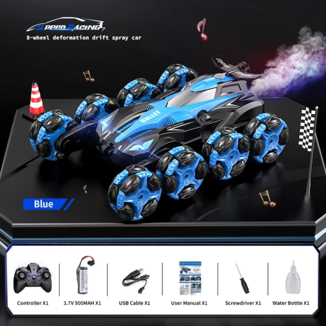 8WD 2.4 G Remote-Controlled Drifting Stunt car, Gesture Sensing with Music and Lighting Drifting Car