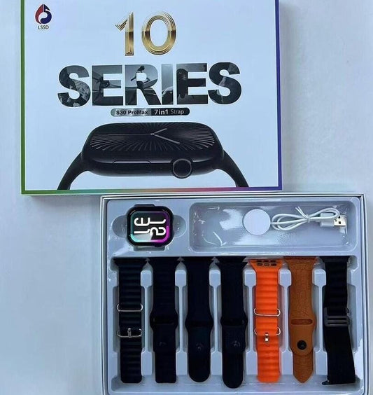 S30 PRO MAX 7 In 1 Series 10 Smart Watch With 7 Straps