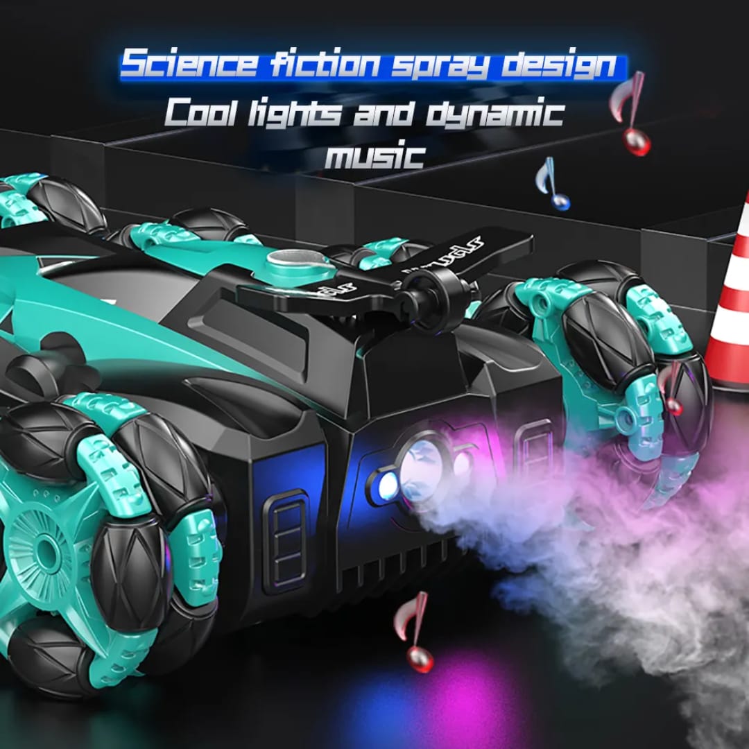 8WD 2.4 G Remote-Controlled Drifting Stunt car, Gesture Sensing with Music and Lighting Drifting Car