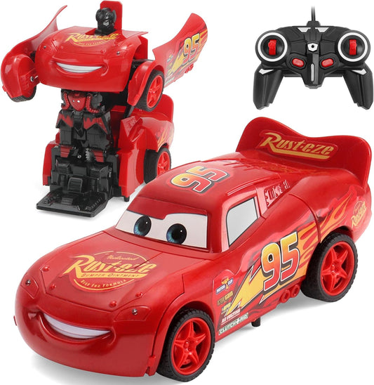 McQueen Transform Robot Remote Control Car - RC Cars Deformation Car Model Toy