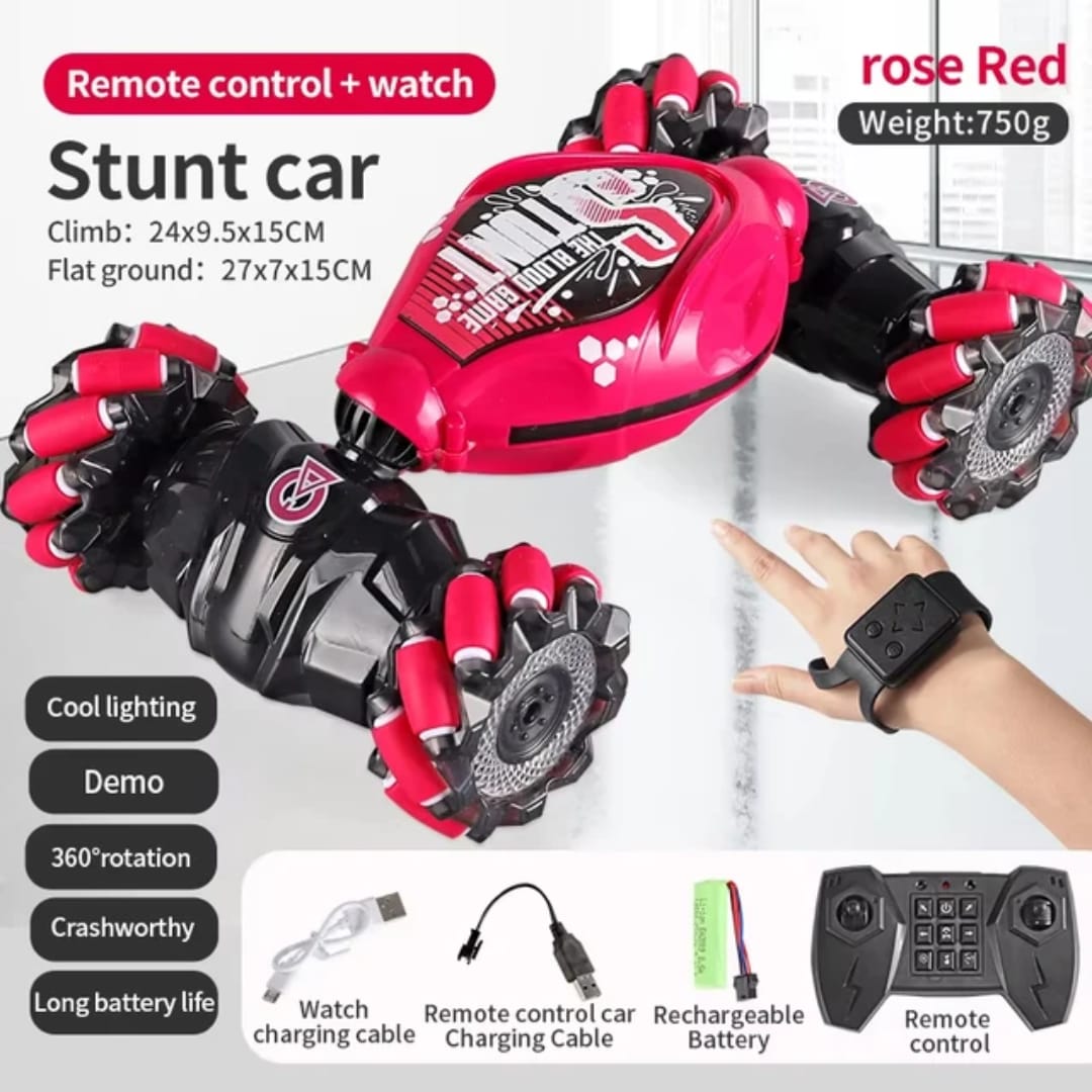4WD 2.4GHz Gesture Sensing Twist RC Stunt Car Remote Control Off-Road Toy