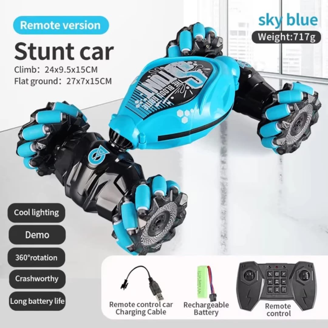 4WD 2.4GHz Gesture Sensing Twist RC Stunt Car Remote Control Off-Road Toy