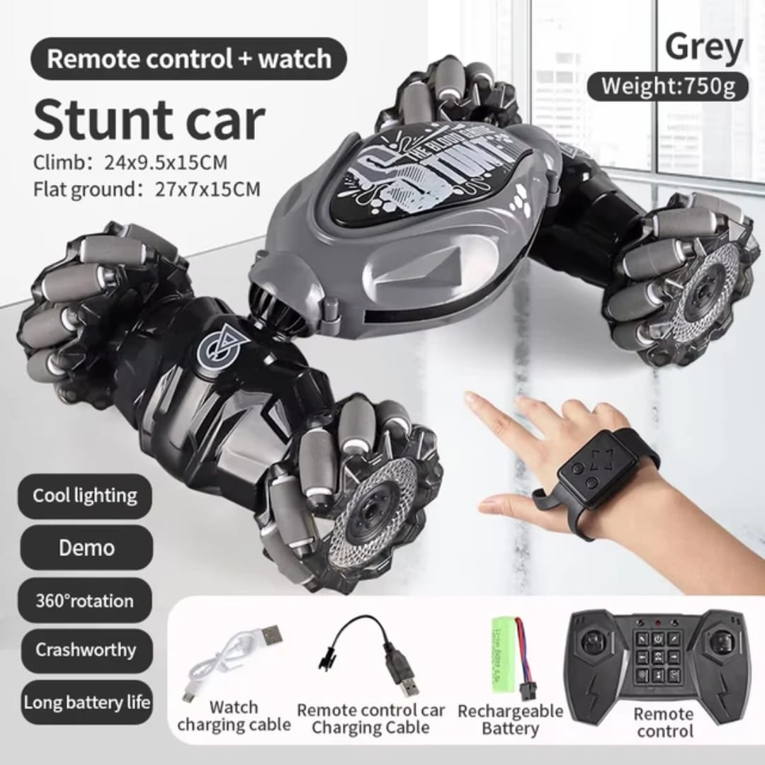 4WD 2.4GHz Gesture Sensing Twist RC Stunt Car Remote Control Off-Road Toy