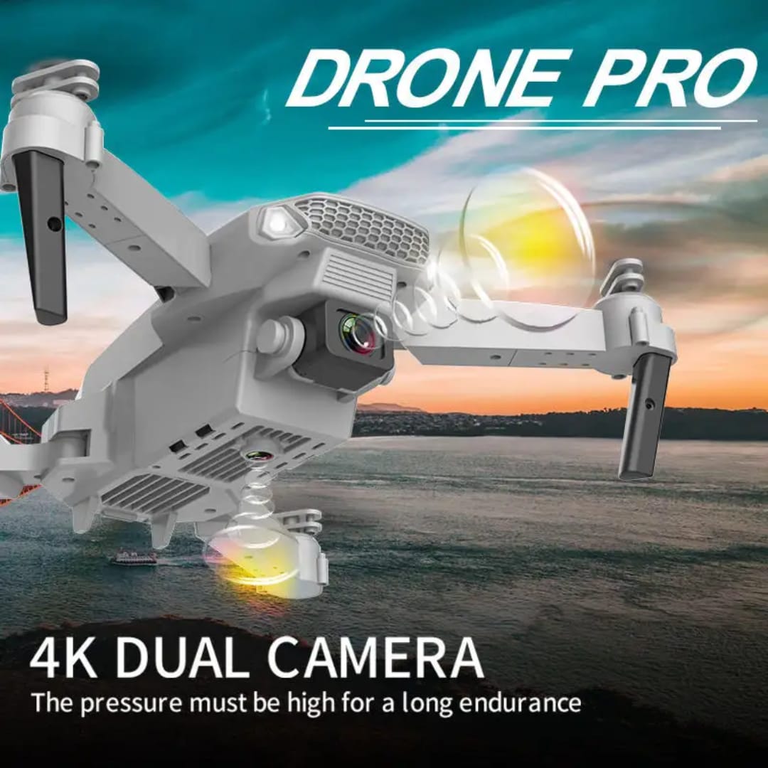 E88 Drone with Camera 4k HD wide angle drone real time transmission beginner drones, 360° Flip Headless Mode Remote Control Toy Drone