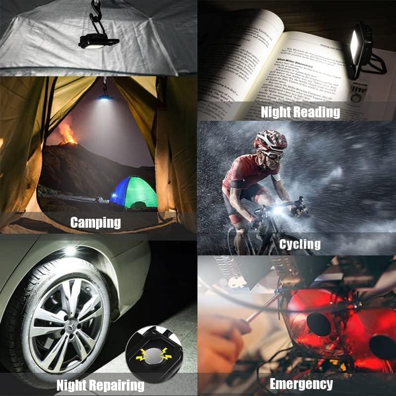 Mini COB Keychain Flashlight, Small Rechargeable Pocket LED Flashlight, 500 Lumens Lightweight Portable Magnetic Flashlight