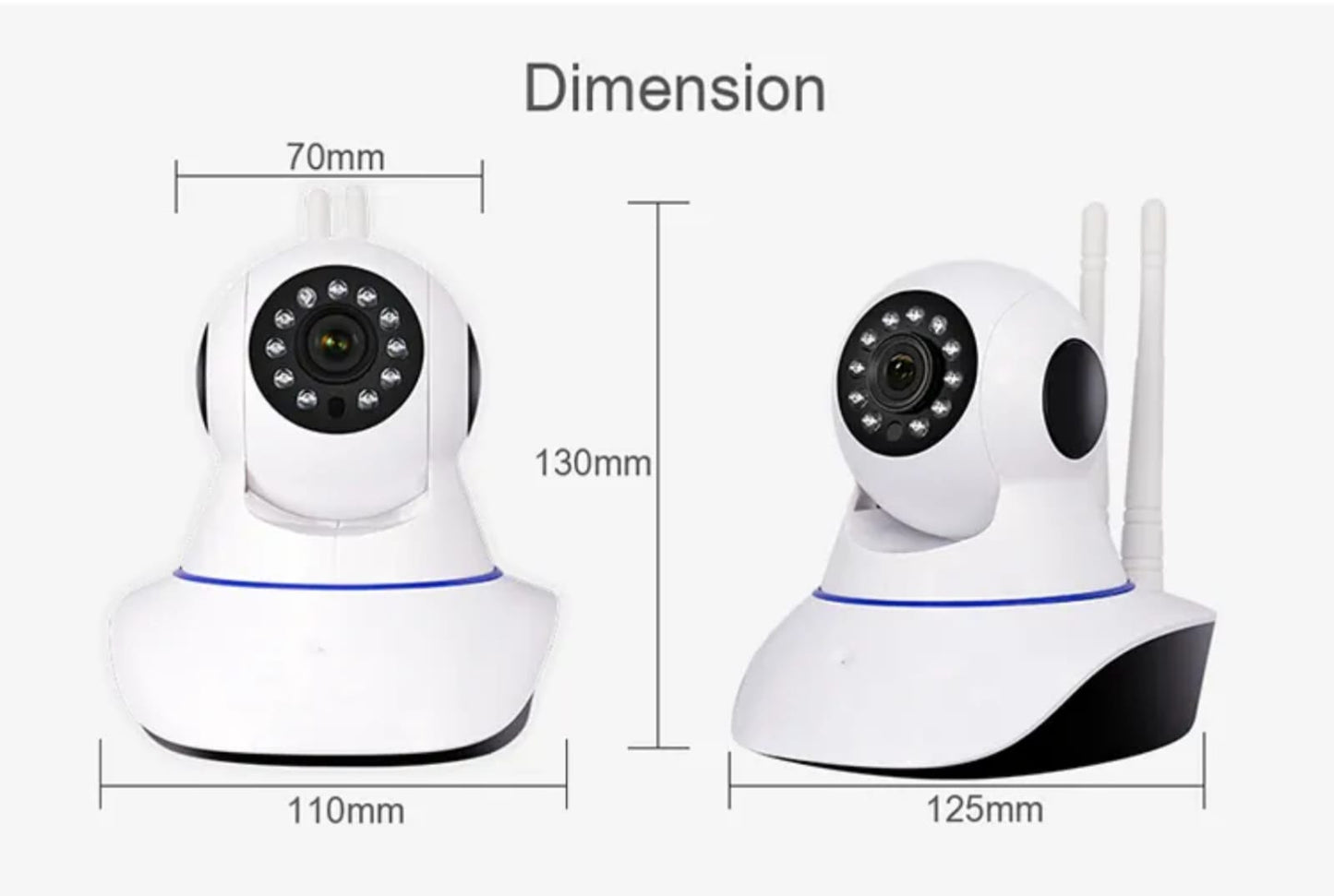 V380 FullHD Pan Tilt  Indoor IP Camera WIFI CCTV Camera with Lan Port