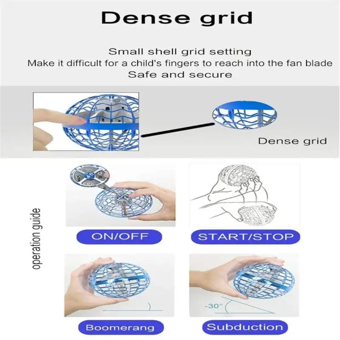 UFO Flying Ball Spinner Mini Hand 360° Controlled
