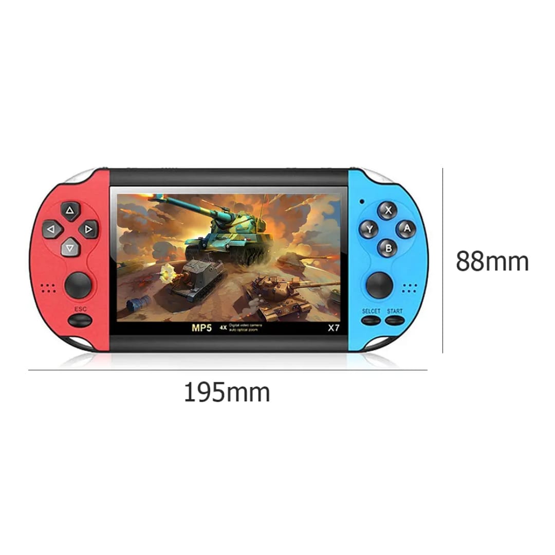 X7 Plus 4.3-inch 8GB Retro Game Console – a Gang Dream. Boasting a Colossal Library of Over 20,000 Games