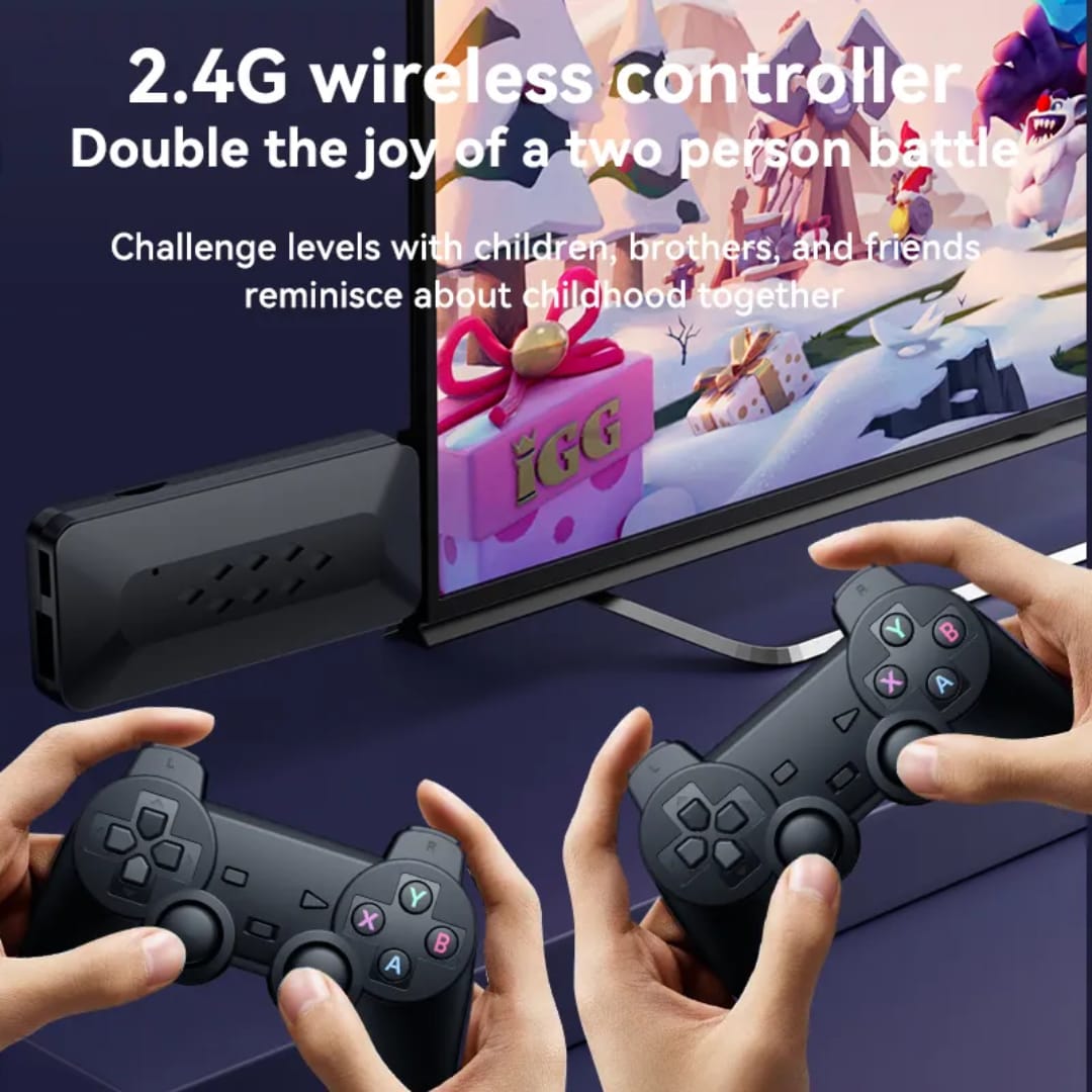 M33 3D Gaming Stick TV Video Game Console, 2 Players, Controllers: Wireless