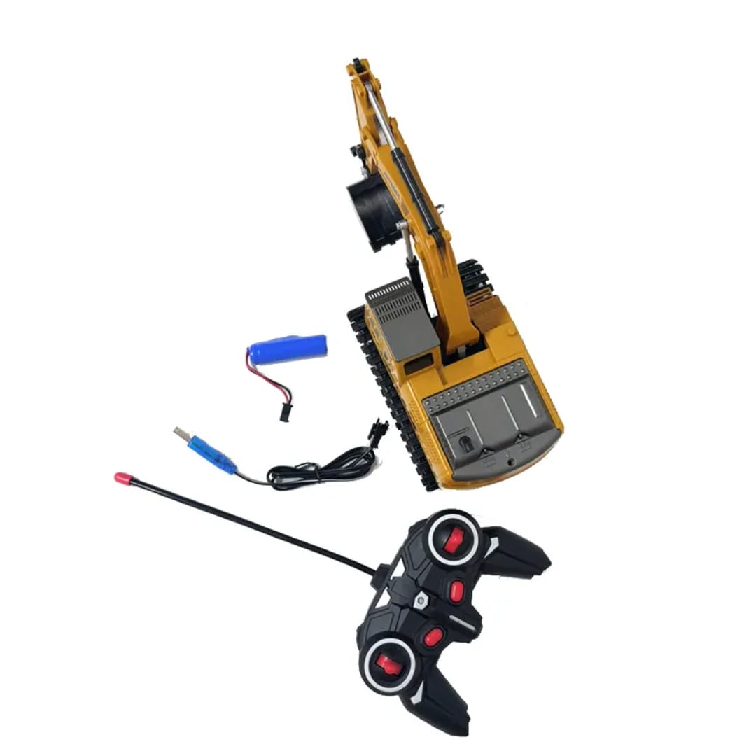 Remote Control Excavator RC Diggers for Boys Girls, 9 Channel Fully Functional Excavator Toy