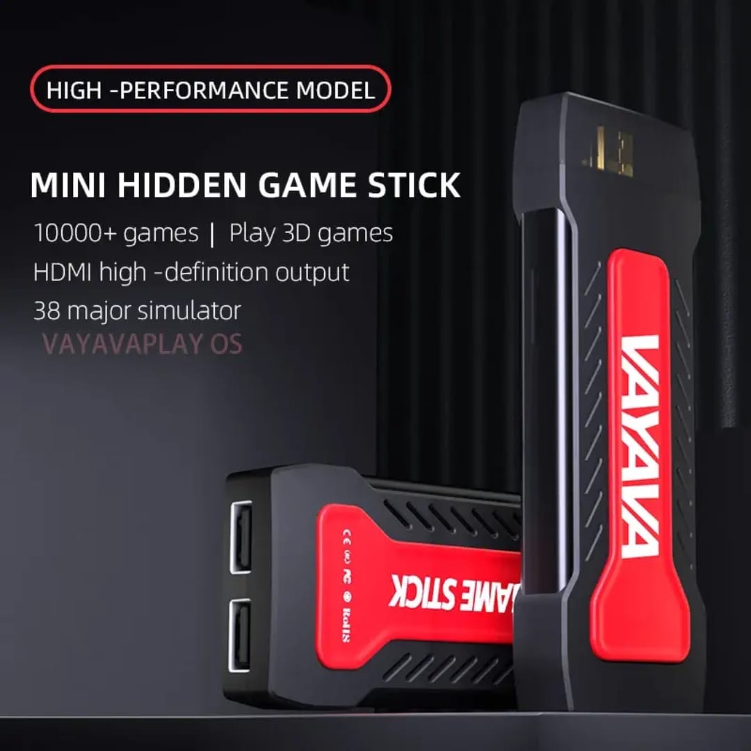 GD 30 4K Wireless Gamestick With 35000+ 3D Games And 2.4g Wireless Double Controller - 64 GB