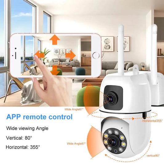 V380 Pro Dual Lens Security CCTV Network Camera Motion Detection 2MP/4MP WIFI Indoor Camera