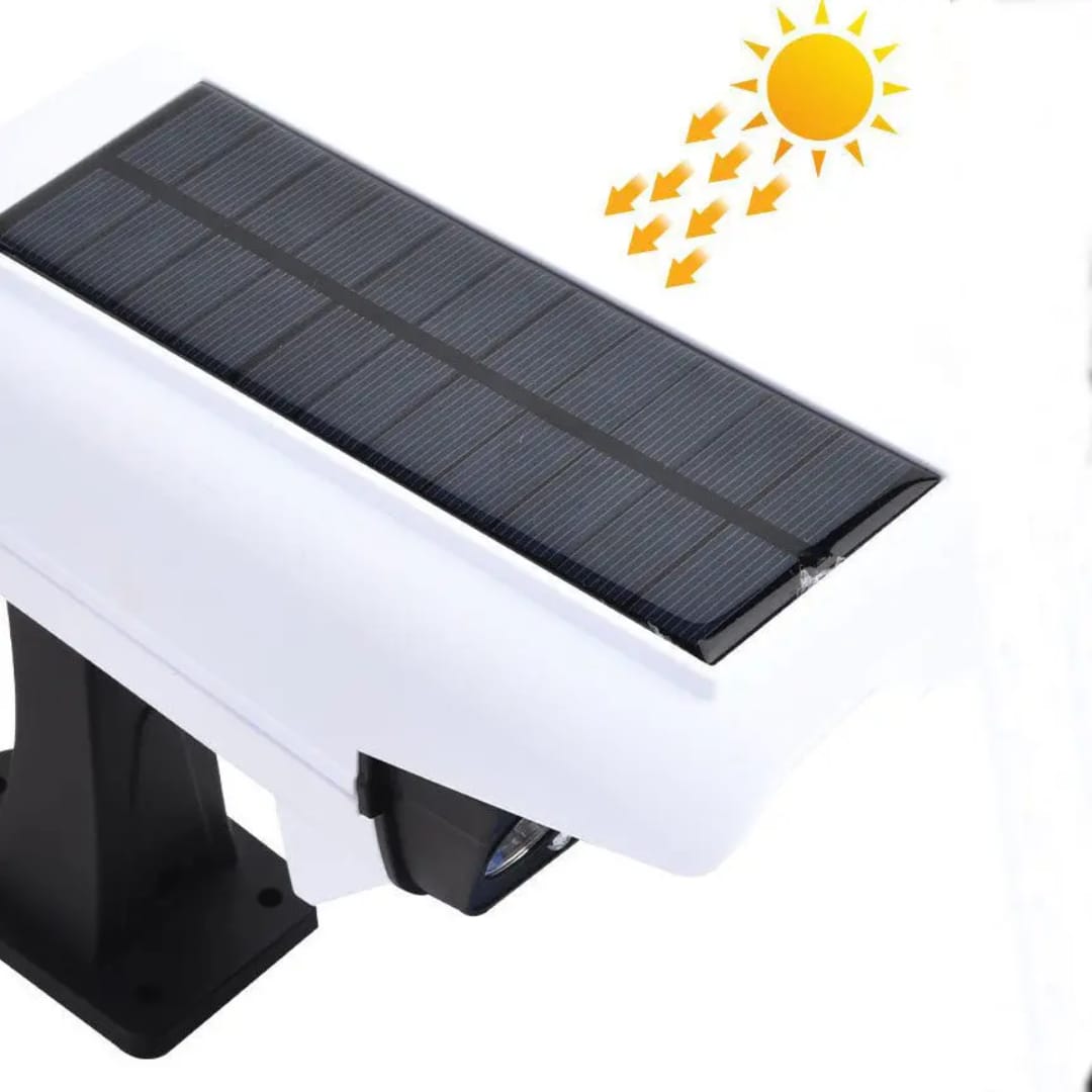 Solar Light Outdoor 77 Led Motion Sensor Security Camera Shaped Wall Lamp,Waterproof, Rotatable